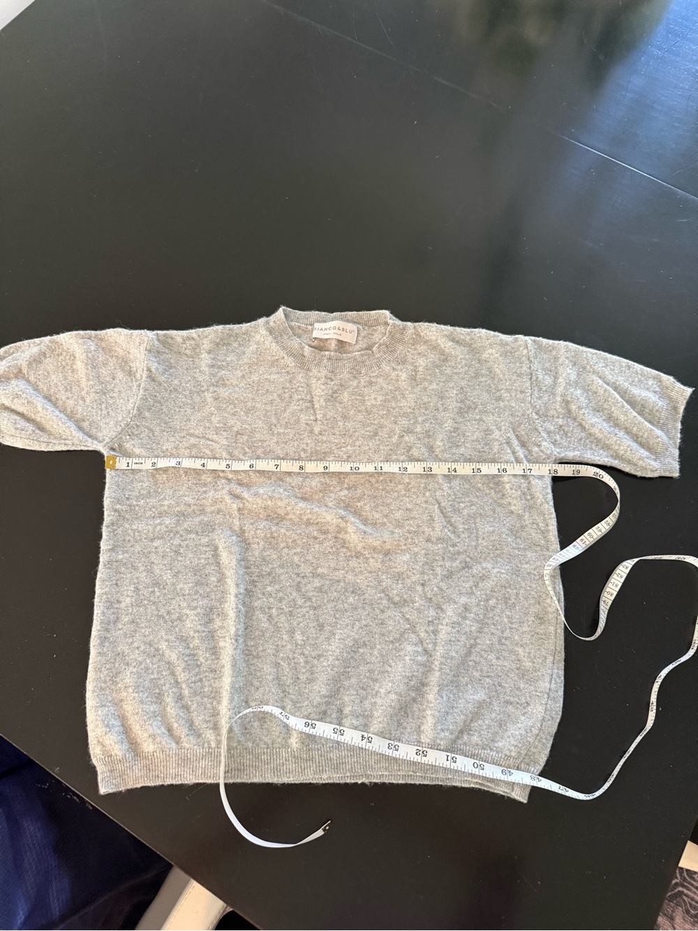 Bianco and blu Light Gray Crewneck Sweater Sz m